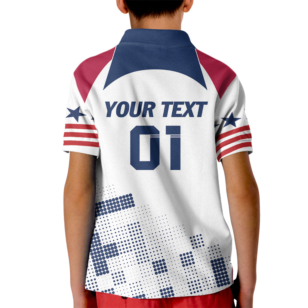 Personalized USA 2024 Soccer Kid Polo Shirt The Stars and Stripes Go Champion - Wonder Print Shop