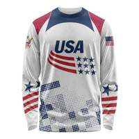 Personalized USA 2024 Soccer Long Sleeve Shirt The Stars and Stripes Go Champion - Wonder Print Shop