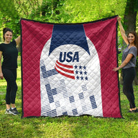 USA 2024 Soccer Quilt The Stars and Stripes Go Champion - Wonder Print Shop