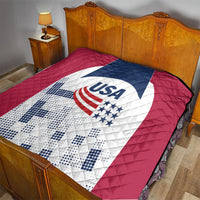 USA 2024 Soccer Quilt The Stars and Stripes Go Champion - Wonder Print Shop