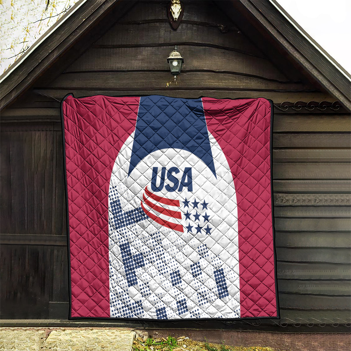 USA 2024 Soccer Quilt The Stars and Stripes Go Champion - Wonder Print Shop