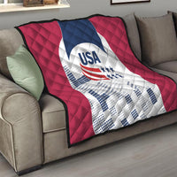 USA 2024 Soccer Quilt The Stars and Stripes Go Champion - Wonder Print Shop
