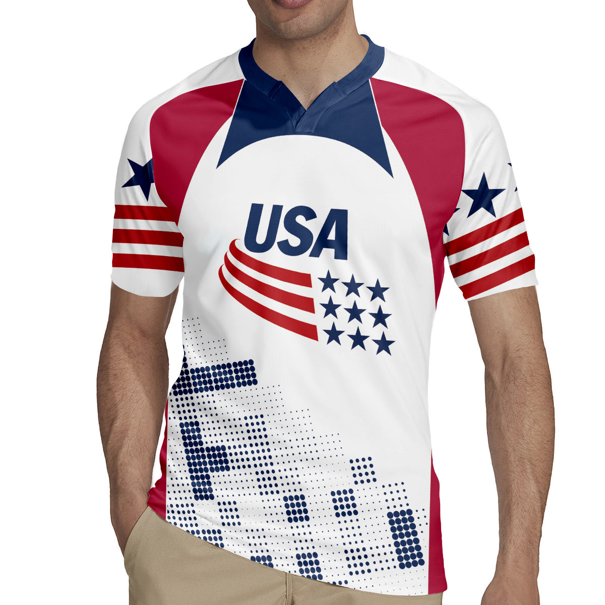 Personalized USA 2024 Soccer Rugby Jersey The Stars and Stripes Go Champion - Wonder Print Shop