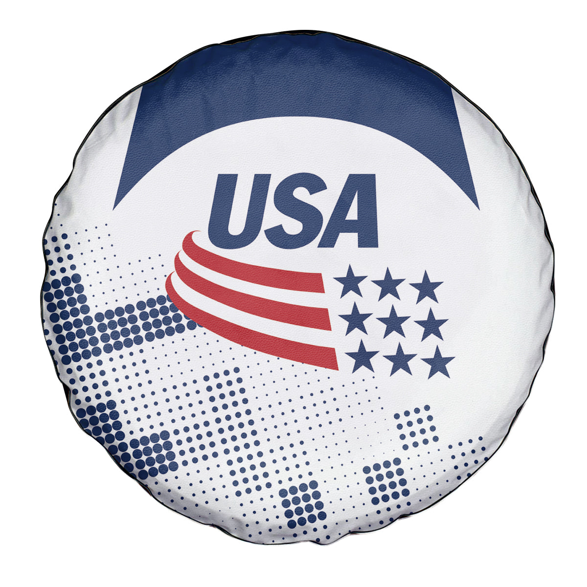 USA 2024 Soccer Spare Tire Cover The Stars and Stripes Go Champion - Wonder Print Shop