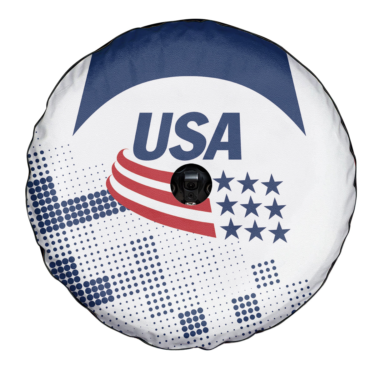 USA 2024 Soccer Spare Tire Cover The Stars and Stripes Go Champion - Wonder Print Shop