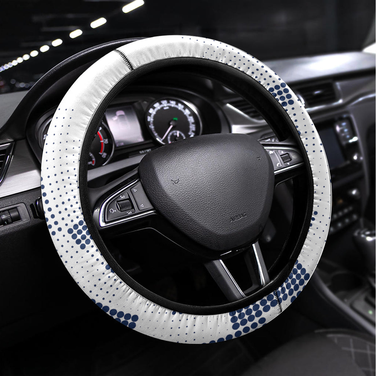 USA 2024 Soccer Steering Wheel Cover The Stars and Stripes Go Champion - Wonder Print Shop
