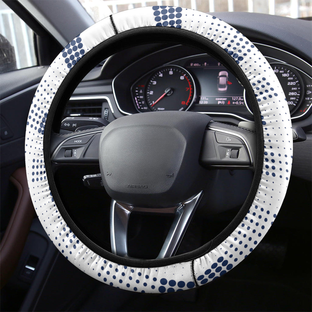 USA 2024 Soccer Steering Wheel Cover The Stars and Stripes Go Champion - Wonder Print Shop