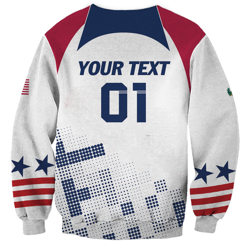 Personalized USA 2024 Soccer Sweatshirt The Stars and Stripes Go Champion - Wonder Print Shop