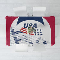 USA 2024 Soccer Tablecloth The Stars and Stripes Go Champion - Wonder Print Shop