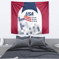 USA 2024 Soccer Tapestry The Stars and Stripes Go Champion - Wonder Print Shop