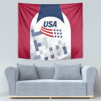 USA 2024 Soccer Tapestry The Stars and Stripes Go Champion - Wonder Print Shop