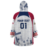 Personalized USA 2024 Soccer Wearable Blanket Hoodie The Stars and Stripes Go Champion - Wonder Print Shop