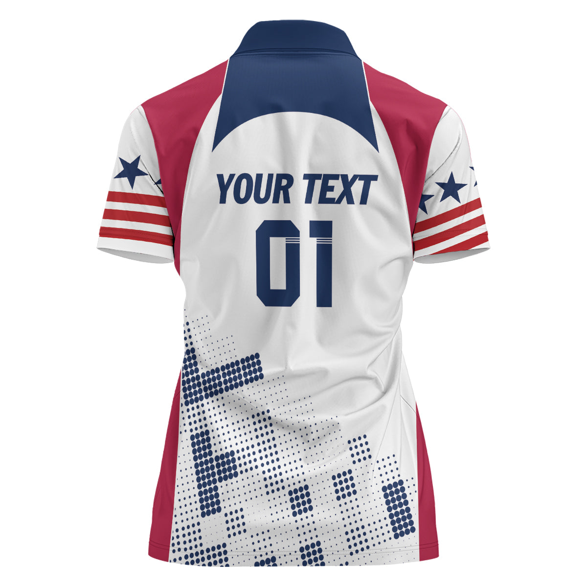 Personalized USA 2024 Soccer Women Polo Shirt The Stars and Stripes Go Champion - Wonder Print Shop