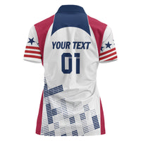 Personalized USA 2024 Soccer Women Polo Shirt The Stars and Stripes Go Champion - Wonder Print Shop