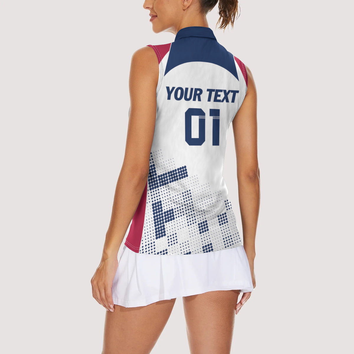 Personalized USA 2024 Soccer Women Sleeveless Polo Shirt The Stars and Stripes Go Champion - Wonder Print Shop