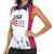Personalized USA 2024 Soccer Women Sleeveless Polo Shirt The Stars and Stripes Go Champion - Wonder Print Shop