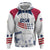 Personalized USA 2024 Soccer Zip Hoodie The Stars and Stripes Go Champion - Wonder Print Shop