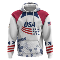 Personalized USA 2024 Soccer Zip Hoodie The Stars and Stripes Go Champion - Wonder Print Shop