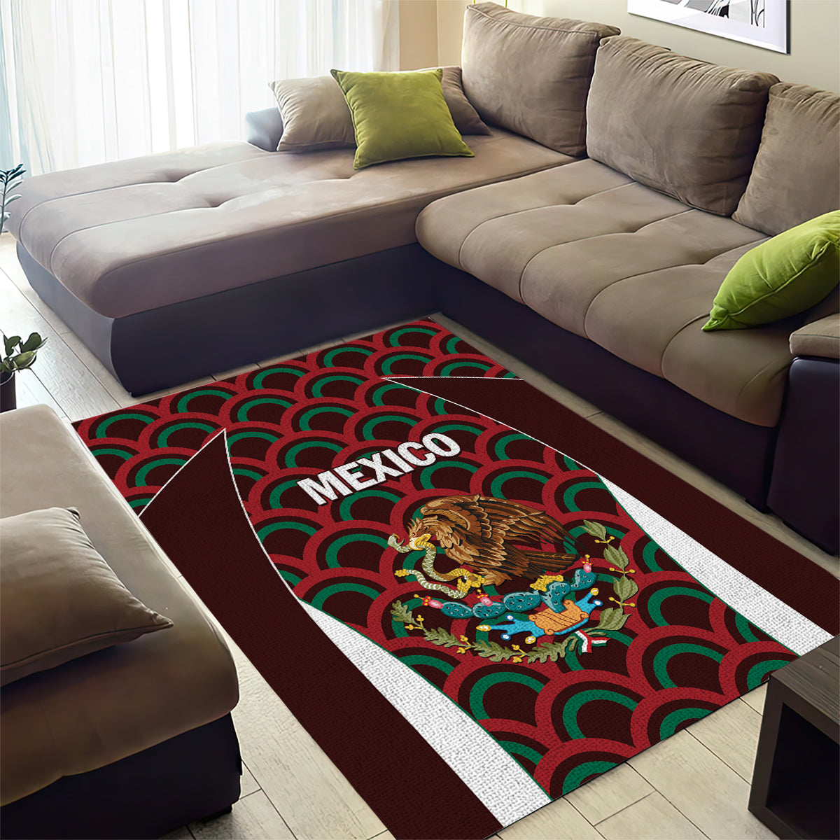 Mexico 2024 Football Area Rug Come On El Tri - Wonder Print Shop