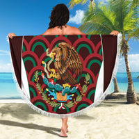 Mexico 2024 Football Beach Blanket Come On El Tri - Wonder Print Shop