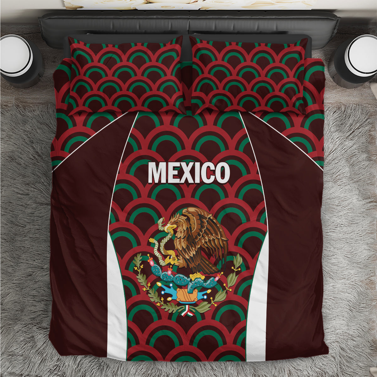 Mexico 2024 Football Bedding Set Come On El Tri - Wonder Print Shop