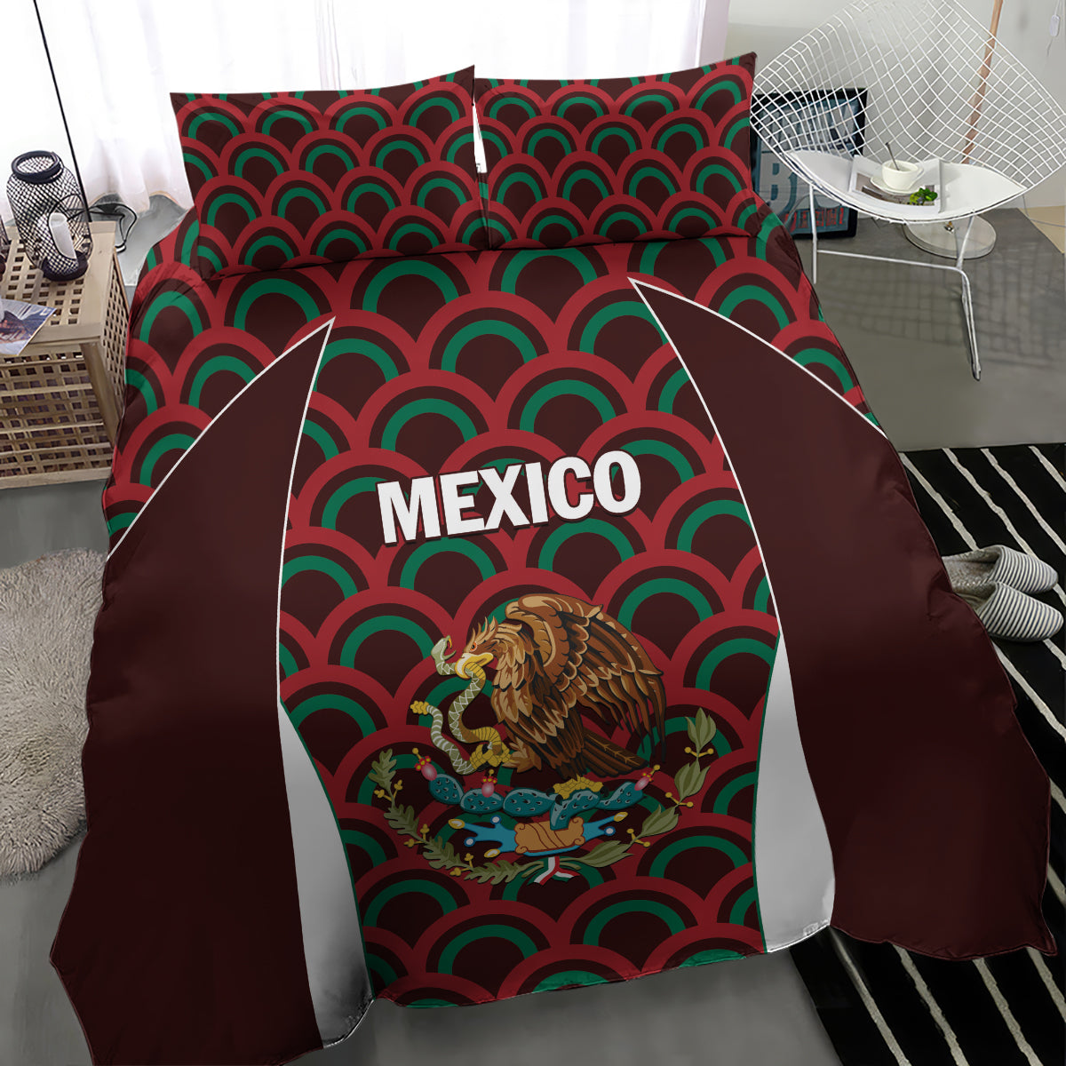 Mexico 2024 Football Bedding Set Come On El Tri - Wonder Print Shop