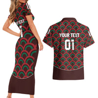 Personalized Mexico 2024 Football Couples Matching Short Sleeve Bodycon Dress and Hawaiian Shirt Come On El Tri - Wonder Print Shop
