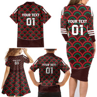 Personalized Mexico 2024 Football Family Matching Long Sleeve Bodycon Dress and Hawaiian Shirt Come On El Tri - Wonder Print Shop