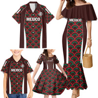 Personalized Mexico 2024 Football Family Matching Mermaid Dress and Hawaiian Shirt Come On El Tri - Wonder Print Shop