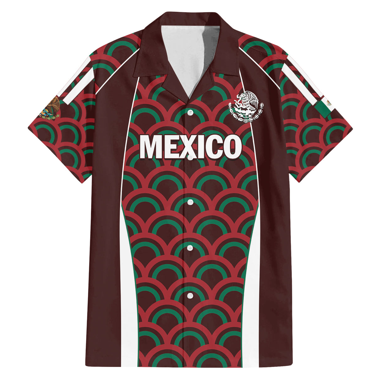 Personalized Mexico 2024 Football Family Matching Mermaid Dress and Hawaiian Shirt Come On El Tri - Wonder Print Shop
