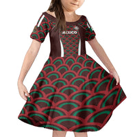 Personalized Mexico 2024 Football Family Matching Off The Shoulder Long Sleeve Dress and Hawaiian Shirt Come On El Tri - Wonder Print Shop