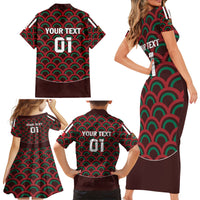 Personalized Mexico 2024 Football Family Matching Short Sleeve Bodycon Dress and Hawaiian Shirt Come On El Tri - Wonder Print Shop