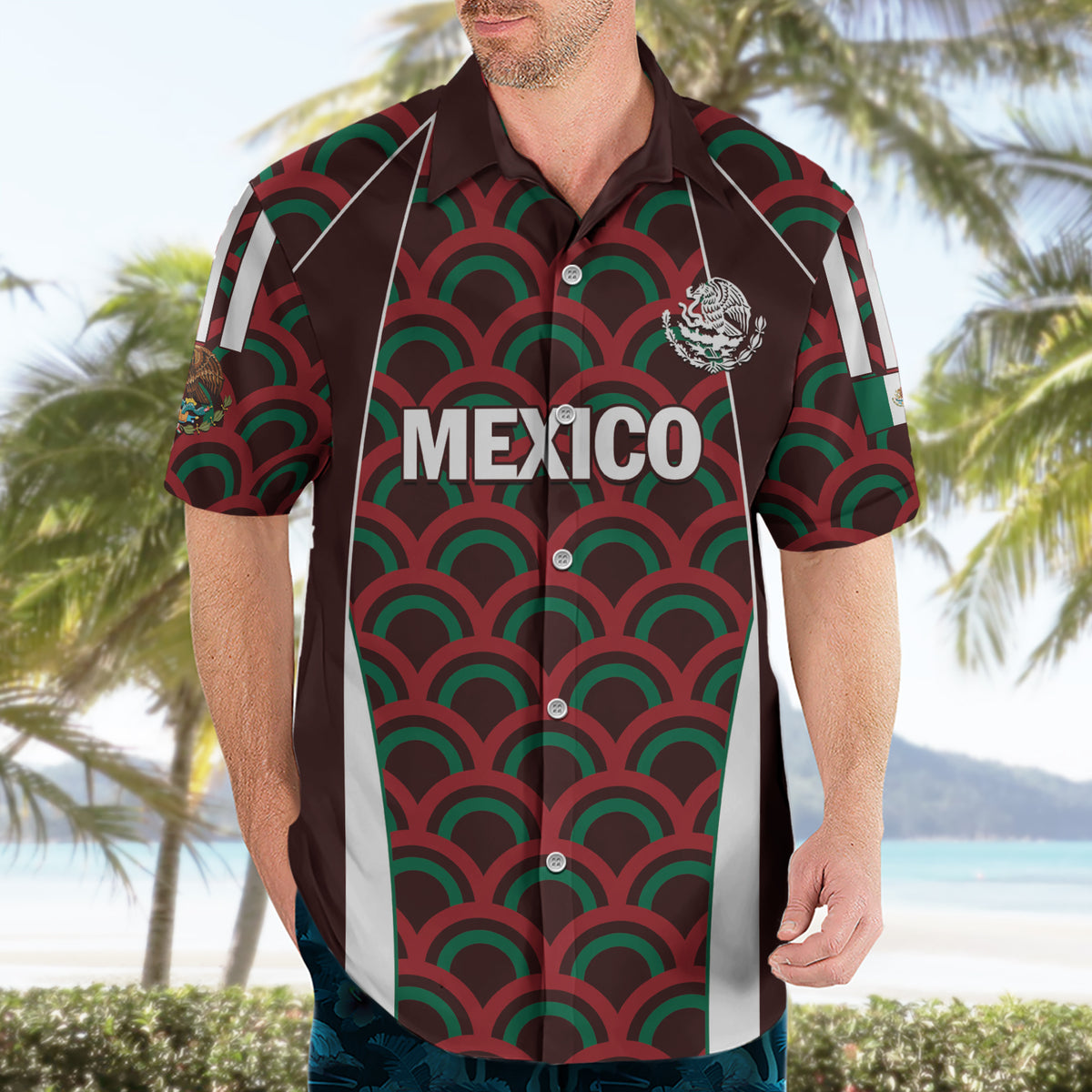 Personalized Mexico 2024 Football Hawaiian Shirt Come On El Tri - Wonder Print Shop