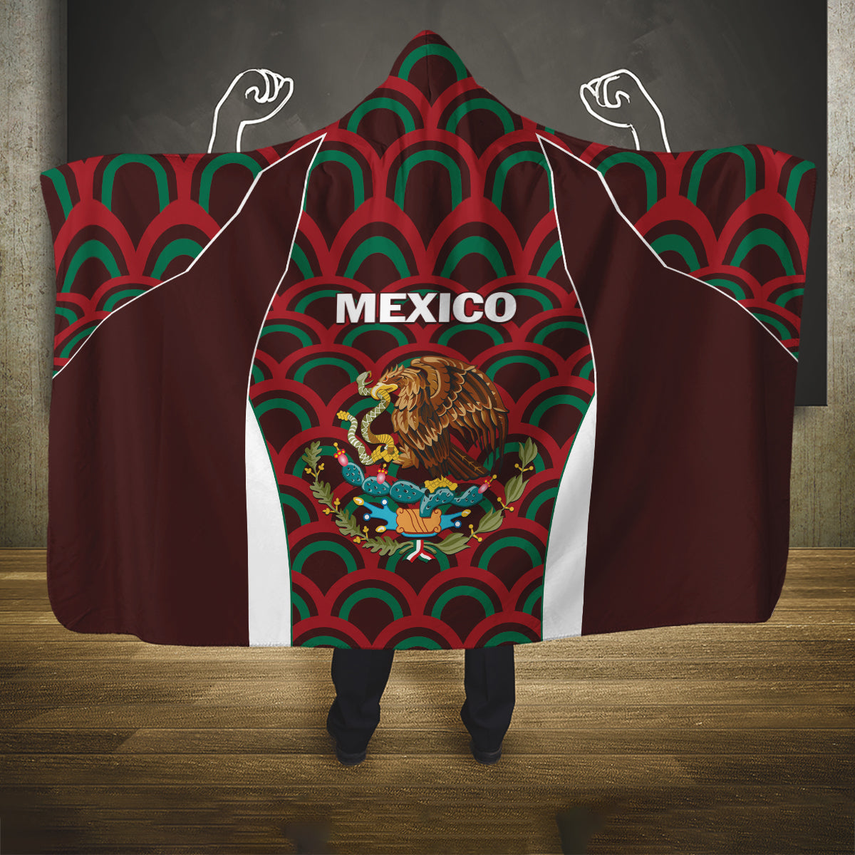 Mexico 2024 Football Hooded Blanket Come On El Tri