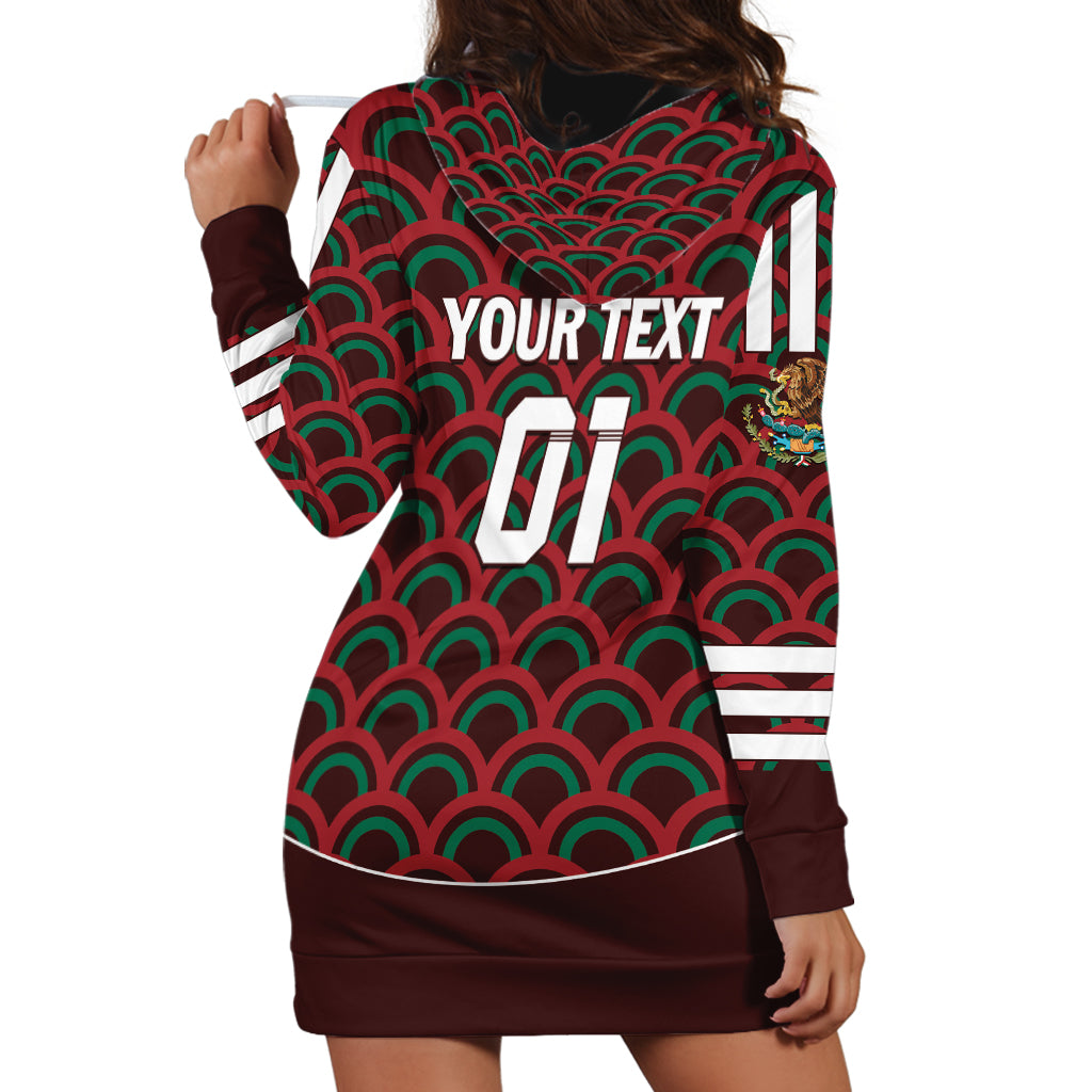Personalized Mexico 2024 Football Hoodie Dress Come On El Tri - Wonder Print Shop