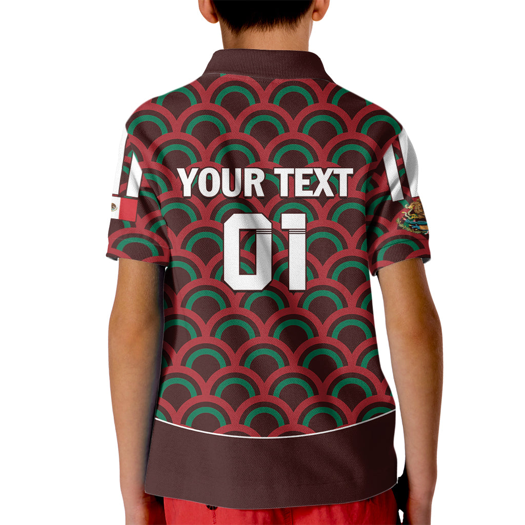 Personalized Mexico 2024 Football Kid Polo Shirt Come On El Tri - Wonder Print Shop
