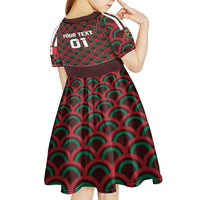 Personalized Mexico 2024 Football Kid Short Sleeve Dress Come On El Tri - Wonder Print Shop