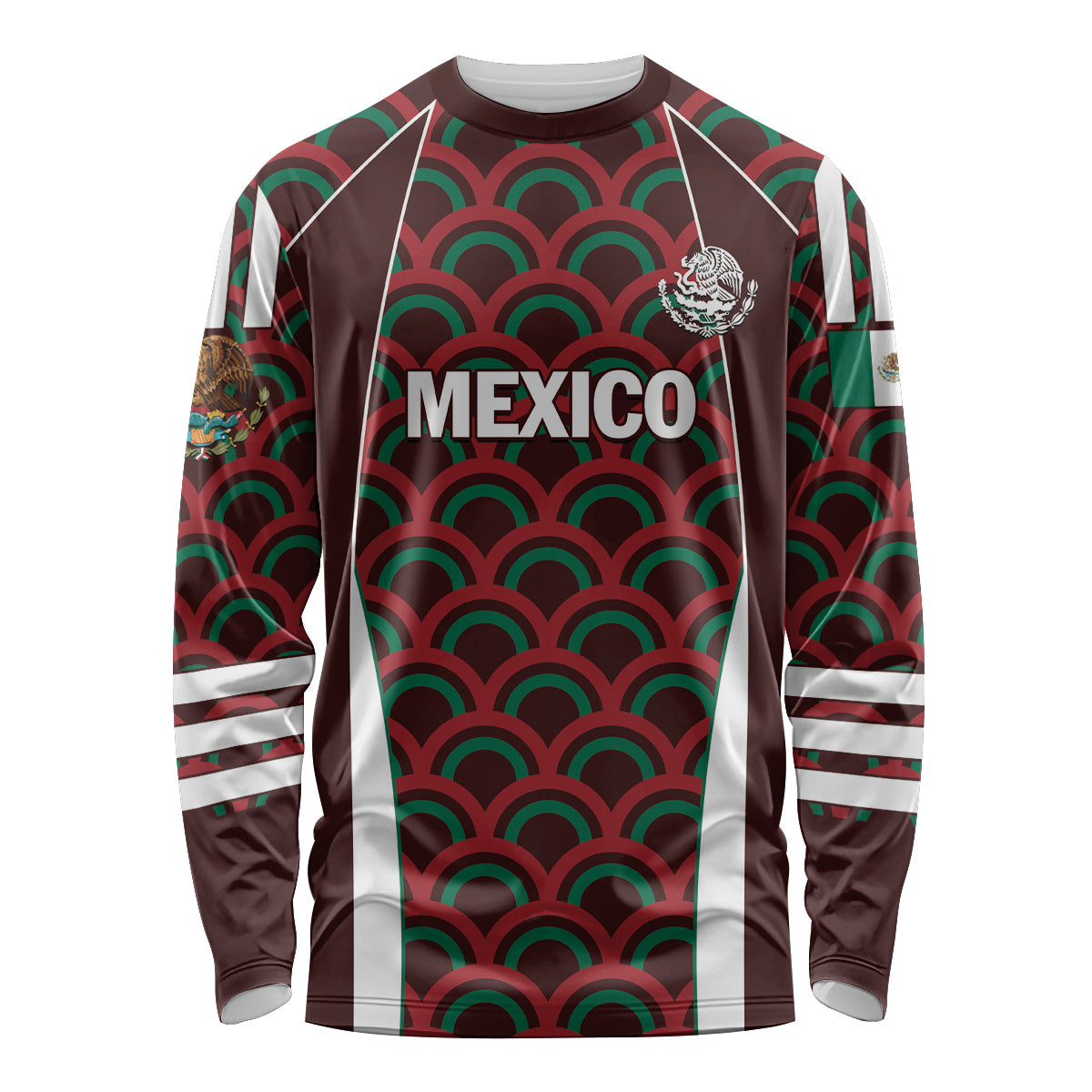Personalized Mexico 2024 Football Long Sleeve Shirt Come On El Tri - Wonder Print Shop