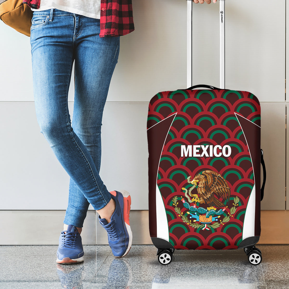 Mexico 2024 Football Luggage Cover Come On El Tri - Wonder Print Shop