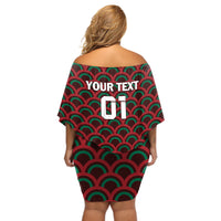 Personalized Mexico 2024 Football Off Shoulder Short Dress Come On El Tri - Wonder Print Shop