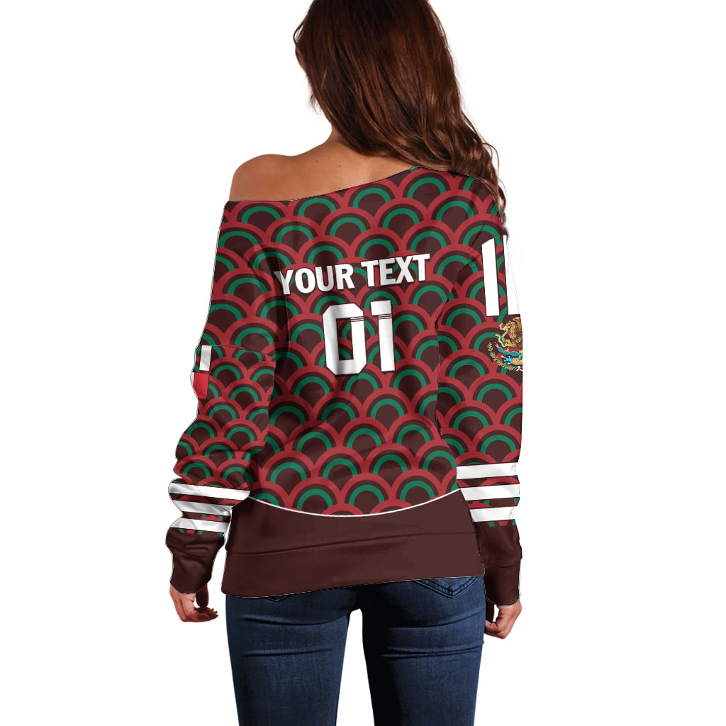 Personalized Mexico 2024 Football Off Shoulder Sweater Come On El Tri - Wonder Print Shop