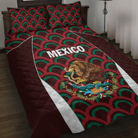 Mexico 2024 Football Quilt Bed Set Come On El Tri - Wonder Print Shop
