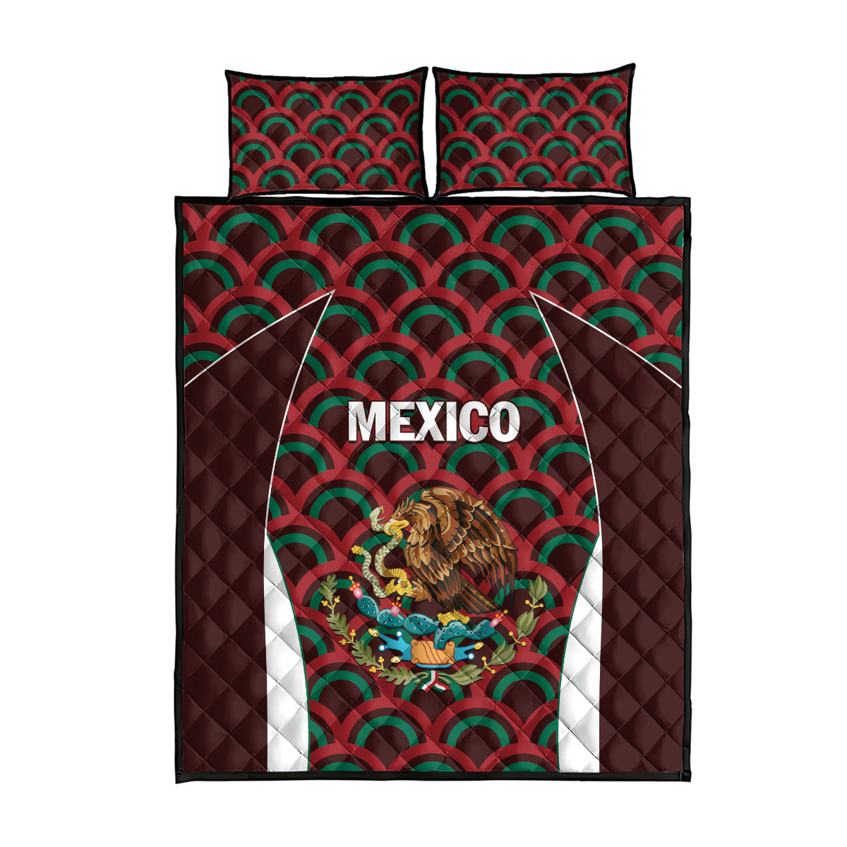 Mexico 2024 Football Quilt Bed Set Come On El Tri - Wonder Print Shop