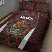 Mexico 2024 Football Quilt Bed Set Come On El Tri - Wonder Print Shop