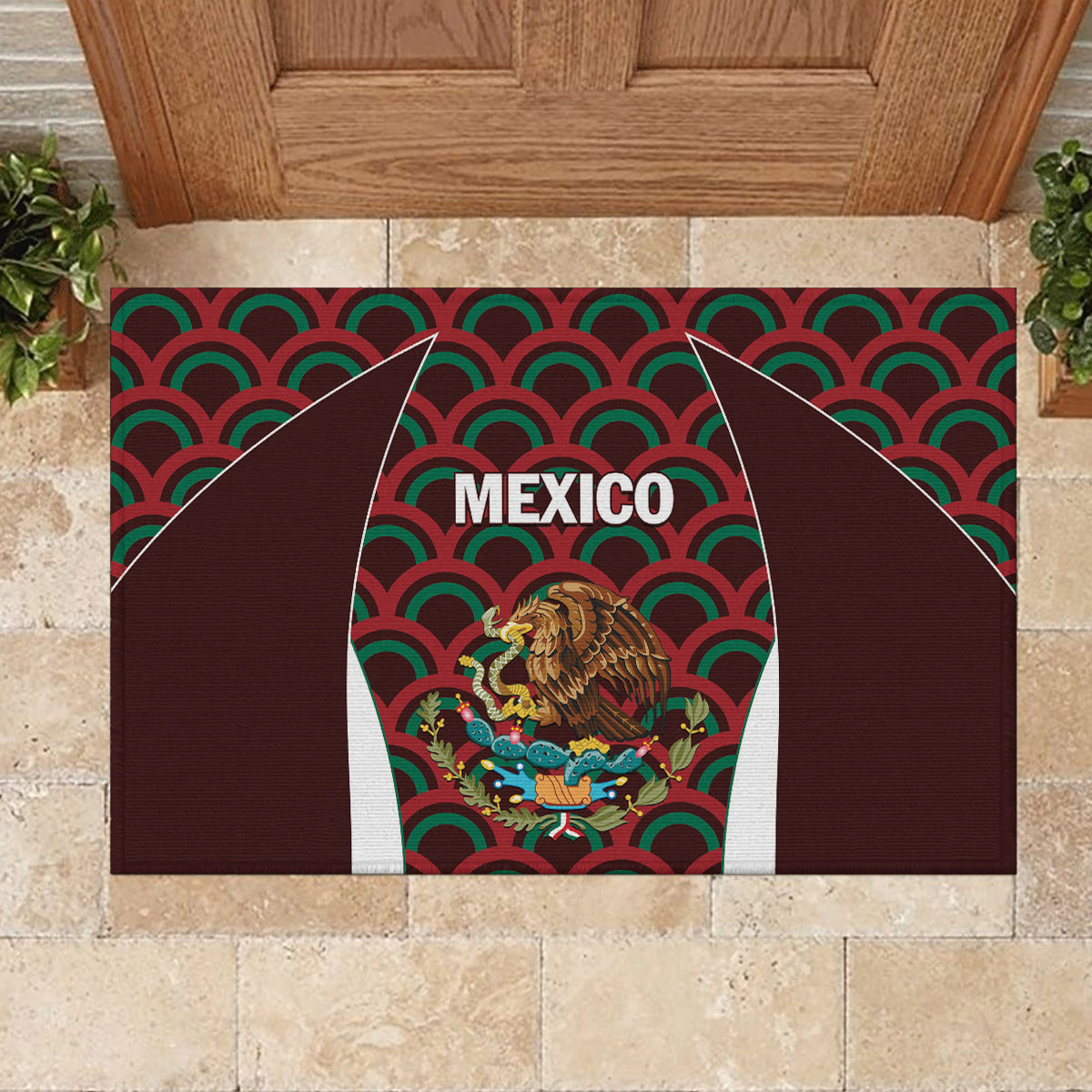 Mexico 2024 Football Rubber Doormat Come On El Tri - Wonder Print Shop