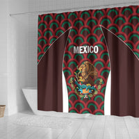 Mexico 2024 Football Shower Curtain Come On El Tri