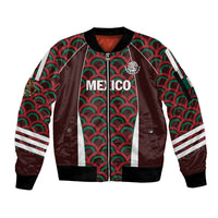 Personalized Mexico 2024 Football Sleeve Zip Bomber Jacket Come On El Tri - Wonder Print Shop