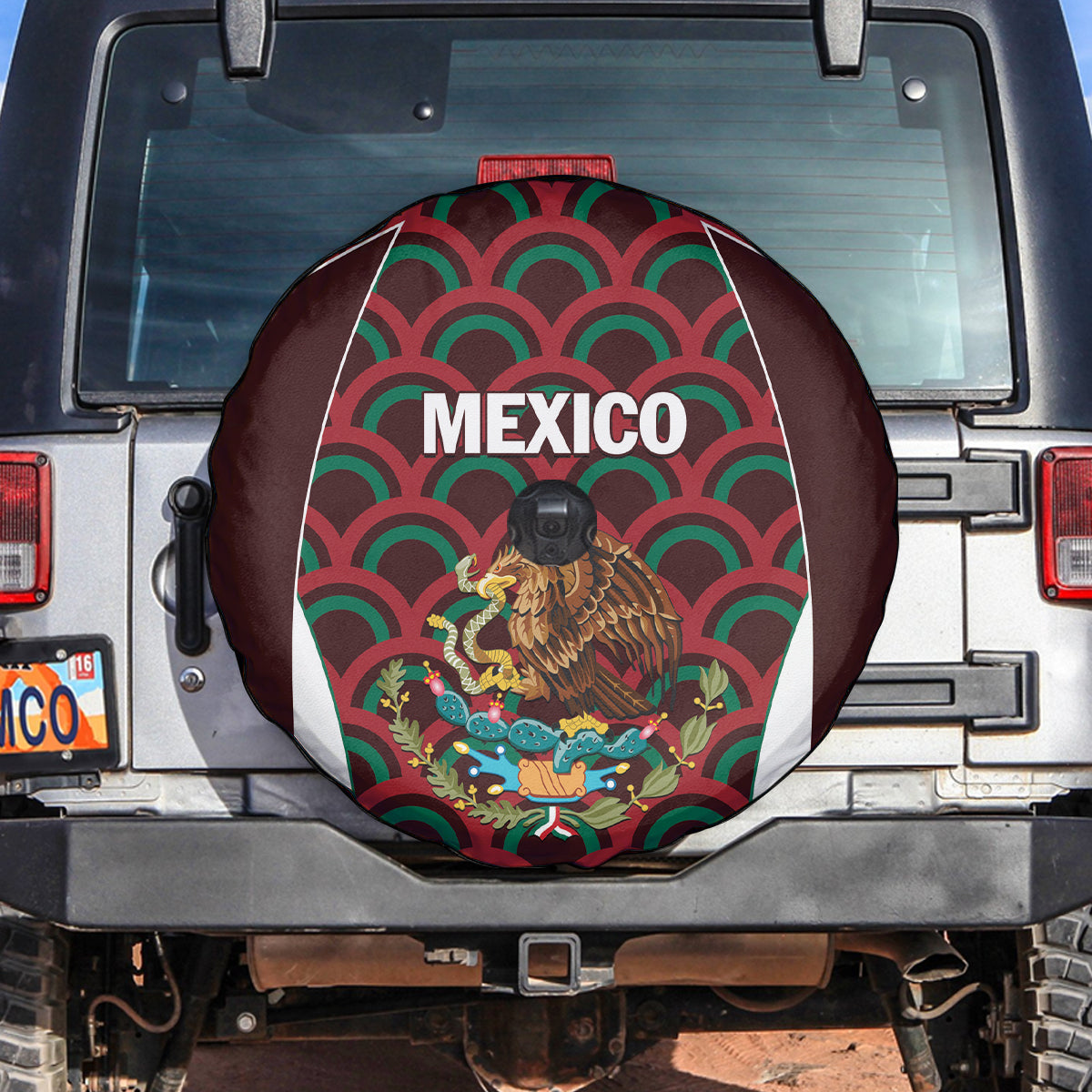 Mexico 2024 Football Spare Tire Cover Come On El Tri