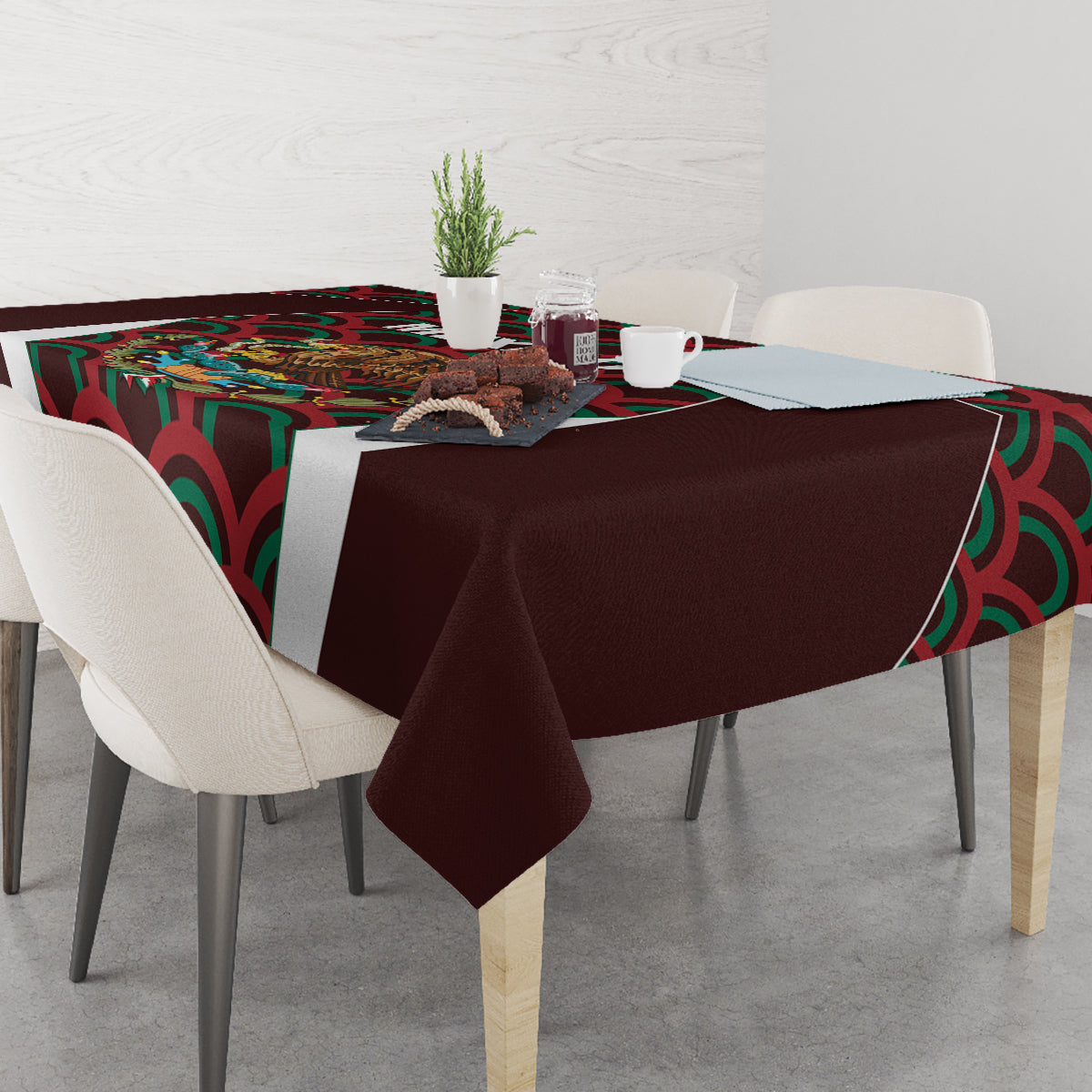 Mexico 2024 Football Tablecloth Come On El Tri - Wonder Print Shop
