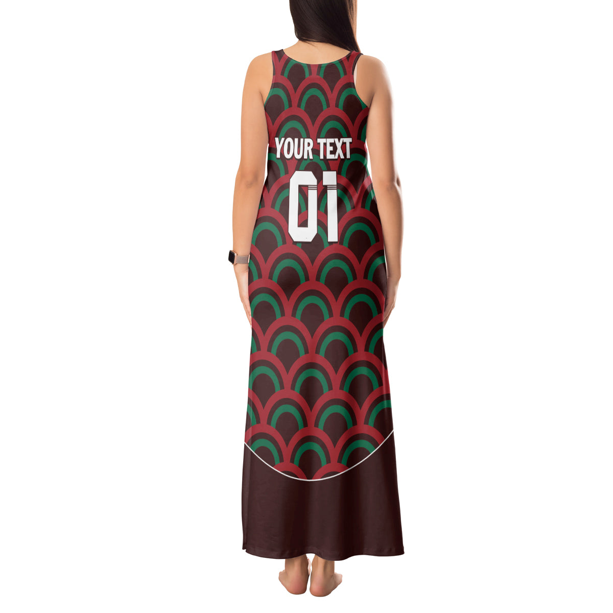 Personalized Mexico 2024 Football Tank Maxi Dress Come On El Tri - Wonder Print Shop